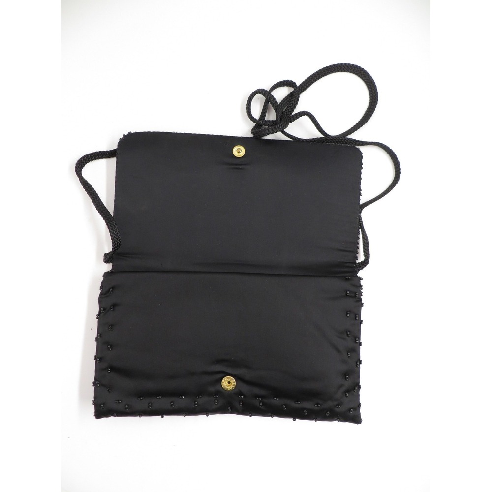 La Regale Beaded Clutch Womens Evening Bag Purse Handbag Satin Formal Elegant